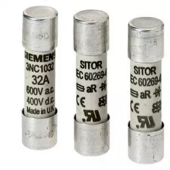 SIEMENS SITOR cilindrični osigurač 80A 660V AC/700V DC gR 22x58mm (3NC2280)