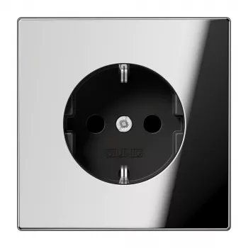 JUNG GCR1520KI Schuko utičnica, CEE 7/3, krom, metal, podžbukna, 16 A, 250 V