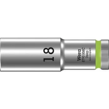 Wera 05004558001 Zyklop 8790 HMC 1/2 inch pogon 18mm šesterokutna utičnica s utorom za osiguranje kuglice