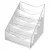 HELIT H2350802 the helpdesk stalak za posjetnice s 4 pretinca, prozirni polistiren, dubina pretinca 20 mm
