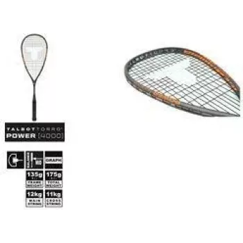 TALBOT TORRO Power 4000 reket za squash, crno-narančasti, uravnoteženo ofenzivni, Y-konstrukcija 251004