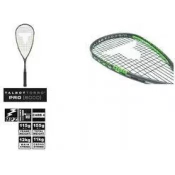 TALBOT TORRO reket za squash Pro 6000, crno-zeleni, ofenzivni, Y-konstrukcija, 1 komad (251006)