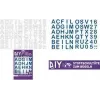 ROTH željezom prenosiva slova za DIY platnenu školsku vrećicu, bijela, A-Z abeceda, 150 x 210 mm list, 1 list 658116
