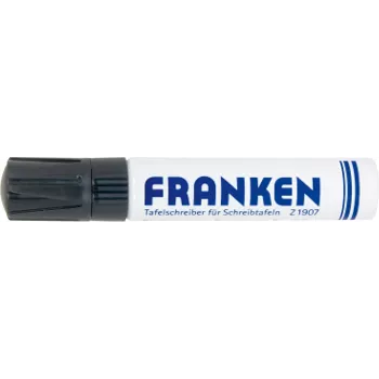 FRANKEN JumboMarker marker za bijelu ploču, klinasti vrh 4-12 mm, crni, punjiv, suho brišući, bez mirisa, 1 komad (Z1910 10)