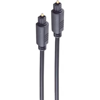 SHIVERPEAKS 3,0 m Toslink na Toslink optički audio kabel, pozlaćeni priključci, crni BS69004-3.0