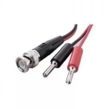 Voltcraft BNC na dvostruki 4mm bananin utikač mjerni kabel 0,8m, crno-crveni KC300B
