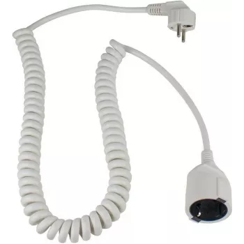 AS SCHWABE Schuko spiralni kabel, bijeli (70426)