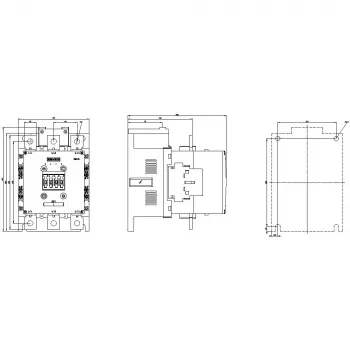 Siemens SIRIUS 3RT1064-6AP36 snažni kontaktor, 3-polni, 185 A, 220-240 V UC-svítak