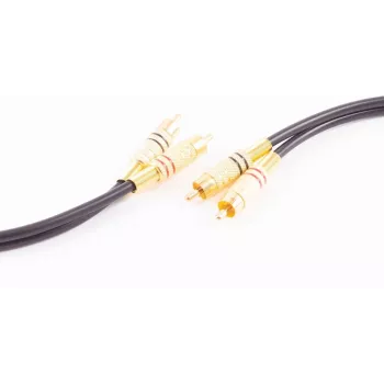 shiverpeaks BASIC-S 2x RCA na 2x RCA audio kabel, 5,0 m, crni BS40225