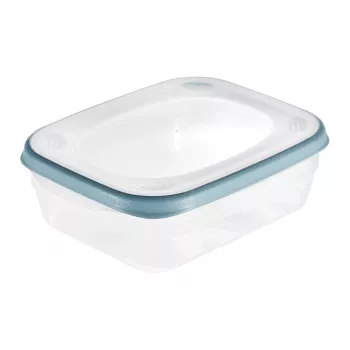 keeeper franco posuda za pohranu hrane, 1,2 L, pravokutna, prozirna s plavim rubom, PP/TPE, hermetička, nepropusna, periva u perilici posuđa, 1 komad 1079368000000