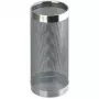 HELIT H2515500 metalni stalak za kišobrane, perforirani dizajn, krom, okrugli, promjer 240 mm, visina 490 mm