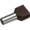 Cimco dvostruka kabelska stopica 1,5 mm² 8 mm djelomično izolirana crna 18 2470 100 komada