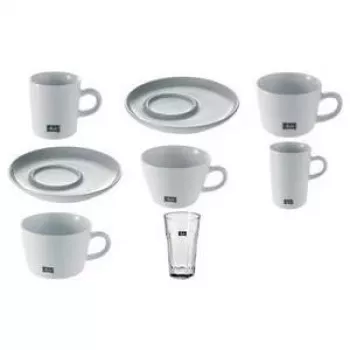Melitta Latte Macchiato Glass M-Cups, 330 ml, Lead Crystal, 130 mm Height - 12 Pieces (18990)