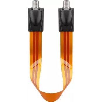 Wentronic Goobay SAT kabel za prozor, ultra tanak 0,3 mm, smeđe-crni, 0,3 m, F-utičnica na F-utičnicu 67244