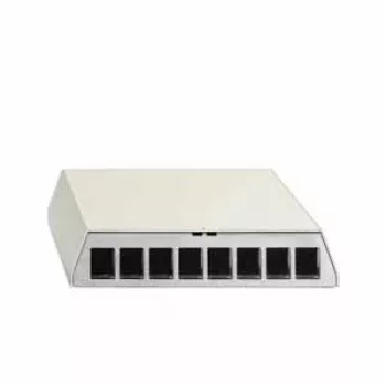 Rutenbeck PP-UM A-8 Ap rw kućište patch panela, 8-Port, nadžbukna montaža, čisto bijelo 23911108