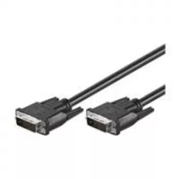 Wentronic goobay DVI-D Dual Link kabel 0,5m crni s vijcima s narezanom glavom 93295
