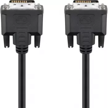 Wentronic goobay DVI-D Dual Link kabel 0,5m crni s vijcima s narezanom glavom 93295