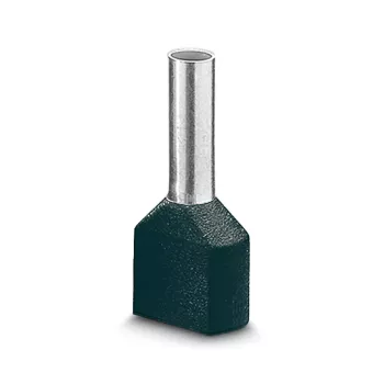 LAPP dvostruka kabelska stopica, 0,75 mm², 8 mm, djelomično izolirana, siva, 500 komada 61802000