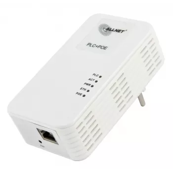 ALLNET ALL1681203-CH Powerline 1200 Mbps Gigabit PoE+ most s integriranom utičnicom