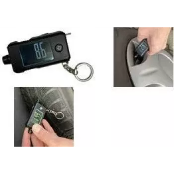 IWH digitalni mjerač tlaka u gumama i dubine profila s LCD zaslonom, PSI, KPa, bar, kg/cm², 1 kom. (75562)