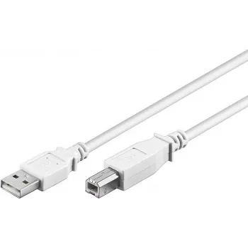 Wentronic 96186 USB 2.0 kabel, USB-A utikač na USB-B utikač, 1,8 m, bijeli