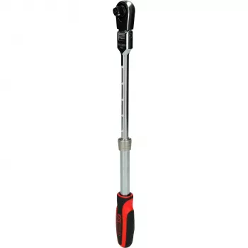 KS Tools 3/8 inch SlimPOWER teleskopski ključ s okretnom glavom, 72 zuba, brzo otpuštanje, 280-430 mm 914.3820