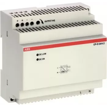 ABB CP-D 24/4.2 DIN napajanje na tračnici 24V DC 4,2A 100,8W 1-fazno 1SVR427045R0400