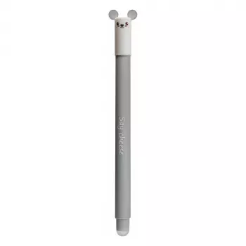 Faber-Castell Eberhard Faber Animal Erase it! Miš gel olovka 0,7 mm plava, punjiva, brisiva (1 komad) 582108