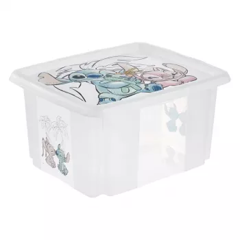 keeeper kutija za pohranu karolina Stitch, 24 litre okretna/slagaljiva kutija s poklopcem, PP, prozirna, 1 komad 1223700131900