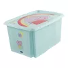 keeeper karolina Peppa Pig Storage Box, 45 L, Aquamarine, with Lid, Stackable 1223962433600