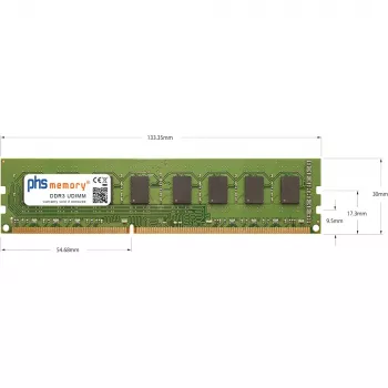 PHS-memory 2GB DDR3 UDIMM 1066MHz PC3-8500 240-pin Non-ECC stolni RAM za Acer Veriton VM275-ED5700 (SP124736)