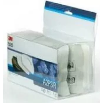 3M Filter Refill Pack 5535 za set polumaski za disanje (5535), P2 R filtri za čestice, 2 filtra i 2 držača