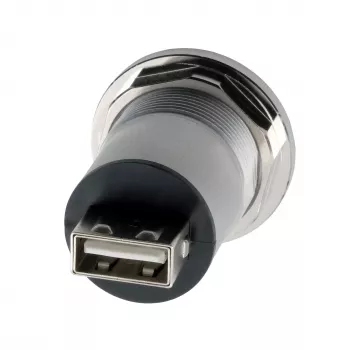 EXSYS EX-49191 ugradbeni USB 2.0 adapter, USB-A utičnica na USB-A utičnicu, metalni