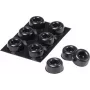 3M SJ 5009 MPBB samoljepljive okrugle zaštitne nožice, crne, 22,3 mm promjer x 10,1 mm visina, 6 komada