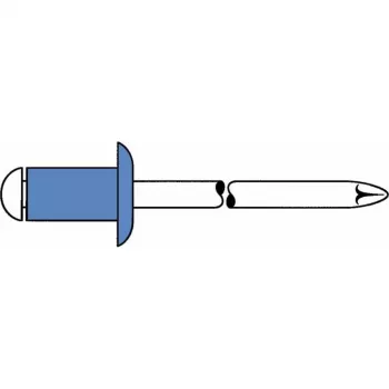 GESIPA slijepa zakovica čelik/čelik 4x8mm plosnata glava raspon hvatanja 2.5-4.5mm (6310443)