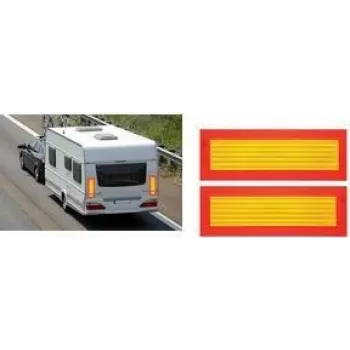 IWH ECE 70 stražnja oznaka narančasta fluorescentno žuta reflektirajuća 565 x 195 mm 097607