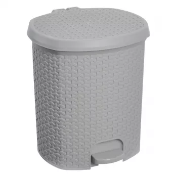 keeeper tjark kanta za smeće s pedalom 21 L Nordic Grey rattan izgled 1030413000000