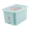 keeeper Karolina Peppa Pig Storage Box, 30 Litre, Aquamarine, with Lid, Stackable 1223862433600