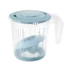 keeeper Matteo set posuda za mjerenje, 3-dijelni, PP, Nordic Grey/transparentno, ugrađene skale za tekućine, šećer, brašno 3004568015500