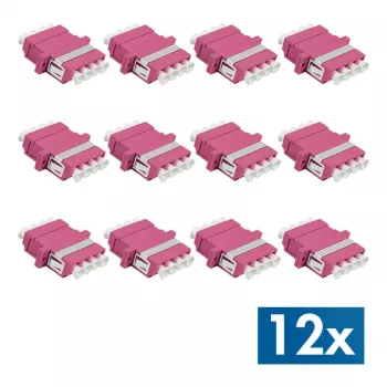 LogiLink LC-Duplex Quad optički spojni set, ljubičasti, 12 dijelova FA04LC7