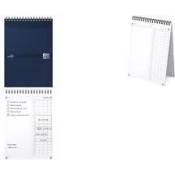 Oxford Essentials Time Manager dnevni stolni planer, DIN A5, tamnoplavi, 60 listova, samostojeći, dnevni pregled, 1 kom. 400202462