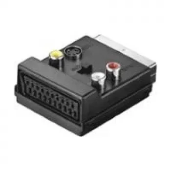 Wentronic AVK 198 SCART na 3x RCA/S-Video adapter, crni 50312