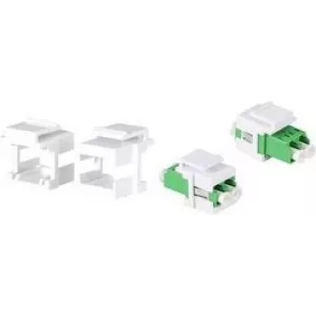 LogiLink NK0092 Keystone Holders for Flangeless LC Duplex / SC Simplex Couplers, 100 Pieces