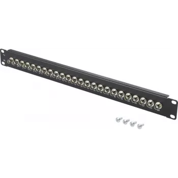 Renkforce RF-4541184 19 inch 1U BNC patch panel za montažu u ormar, 16 portova, crni