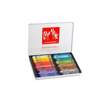 CARAN D'ACHE Neocolor I voštane bojice, set od 40, okrugle, razne boje, papirnati omot 7000.340