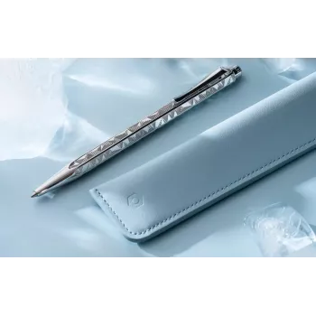 Caran d'Ache Ecridor Alpine Frost set kemijske olovke i mehaničke olovke, crna tinta, Medium, platirani CC0890.025