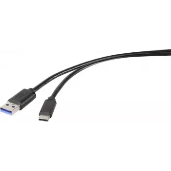 Renkforce RF-4535908 USB 3.2 Gen 1 kabel, USB-A na USB-C, 3 m, crni