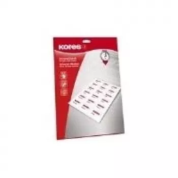 Kores univerzalne etikete 52,5 x 29,7 mm bijele 25 listova bez obruba (1000 etiketa) L5229.25