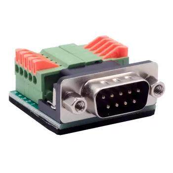 EXSYS EX-49000 serijski adapter kabel D-SUB 9-pinski utikač na 10-pinsku vijčanu stezaljku, 30 cm