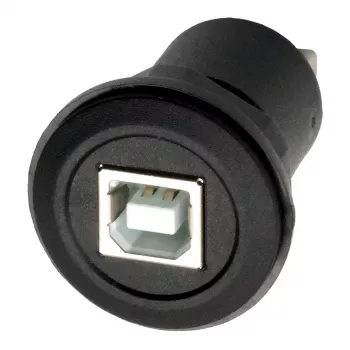 EXSYS EX-49213 Panel-Mount adapter USB-B utičnica na USB-A utičnicu, USB 2.0, metalni okvir
